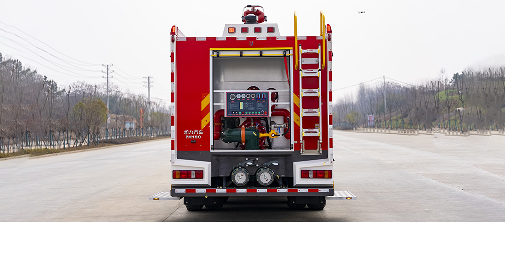 豪沃后双桥外露水罐消防车图10