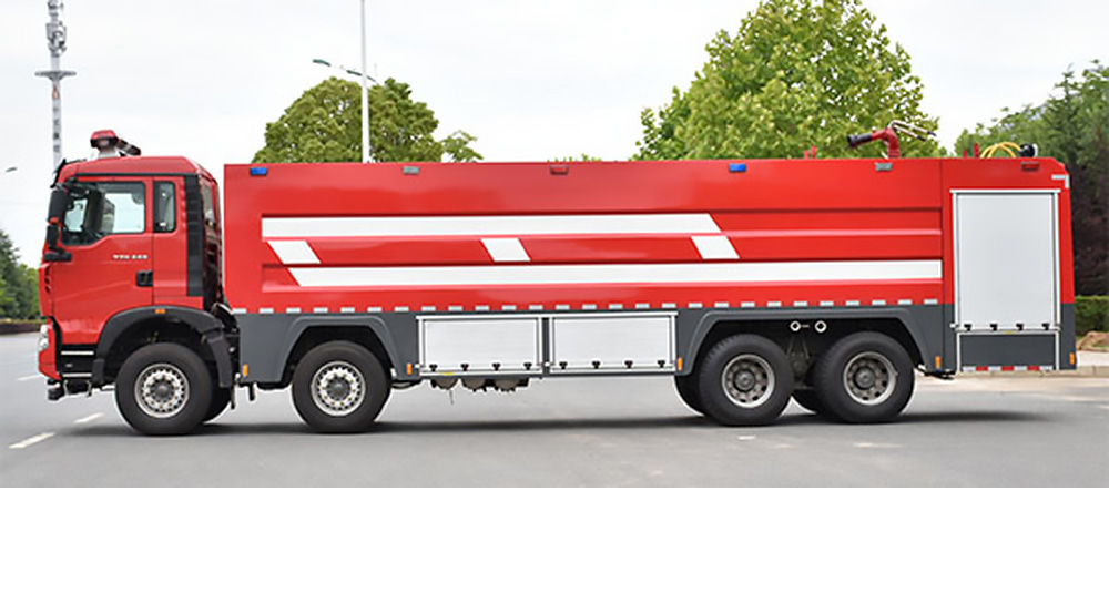 豪沃前四后八泡沫消防车图3