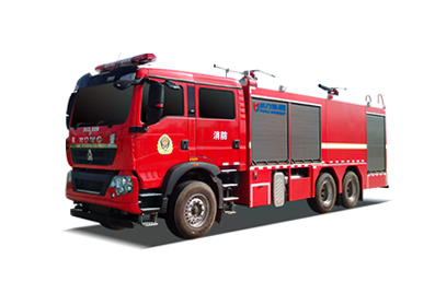 豪沃后双桥干粉泡沫联用消防车