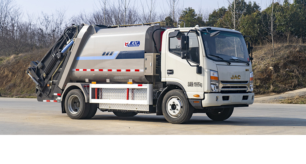 江淮帅铃纯电动压缩式垃圾车图1