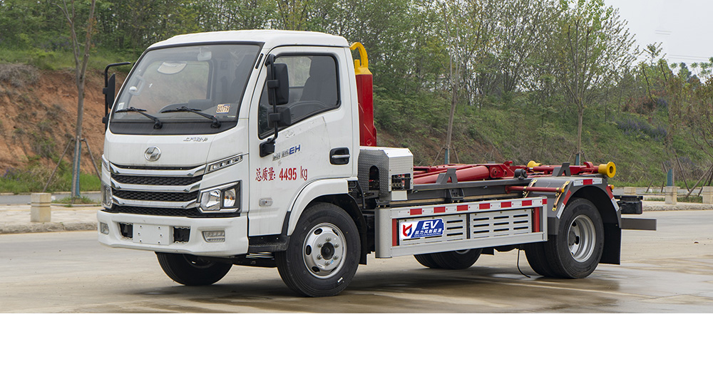 上汽跃进纯电车厢可卸式垃圾车图7