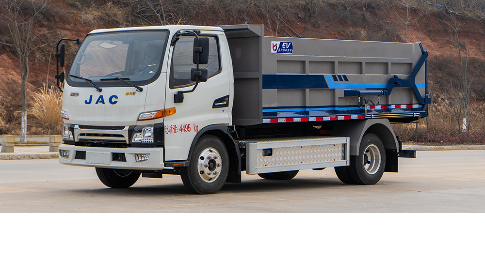 江淮帅铃纯电自卸式垃圾车图2