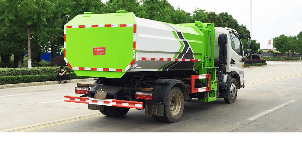 江淮V3自装卸式垃圾车 侧装图5