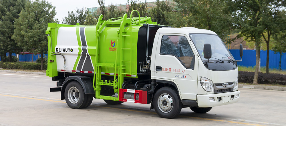 福田小卡之星3侧装压缩垃圾车图1