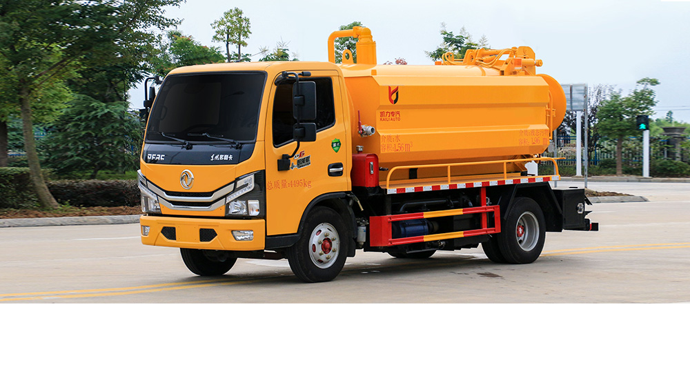 东风小多利卡清洗吸污车（方罐）图2