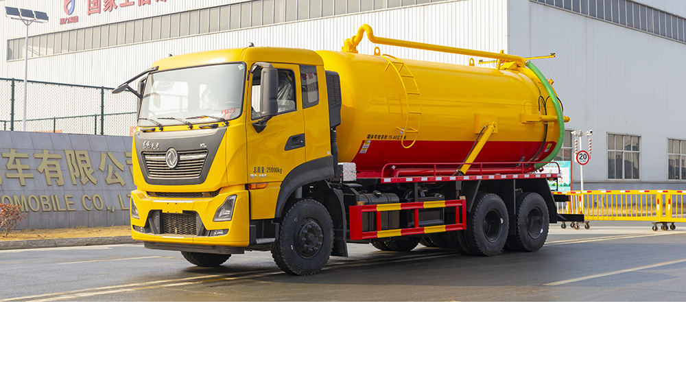 东风天龙后八轮吸污车图2